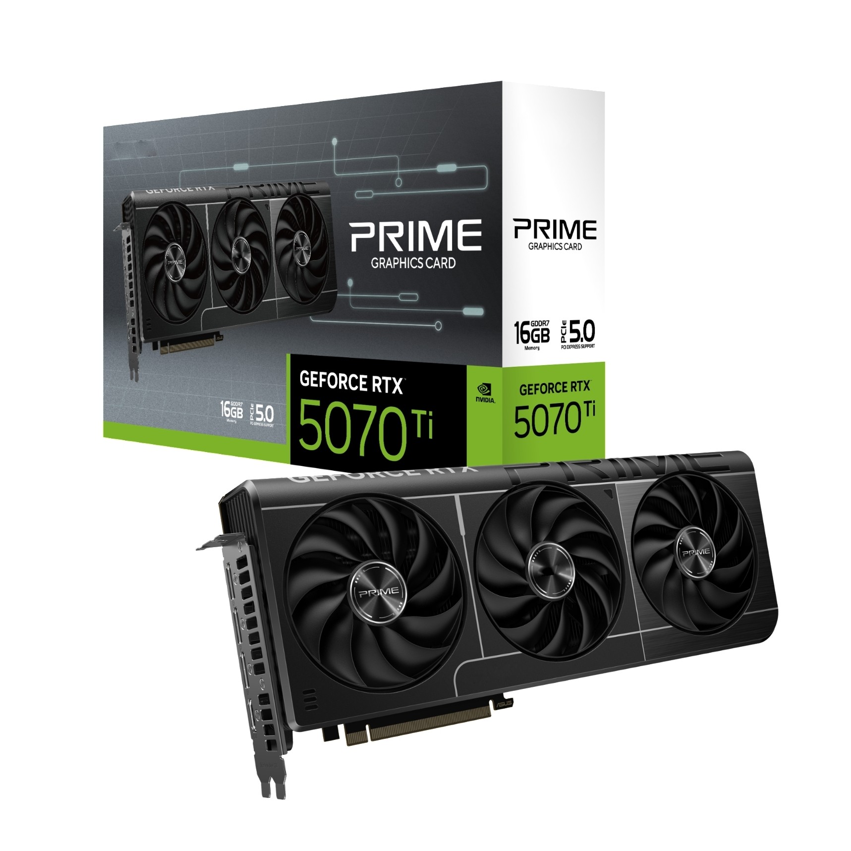 Triple Fan Gaming Graphics Card 16Gb - 2025 Yeni PRIME GeForce RTX 5070