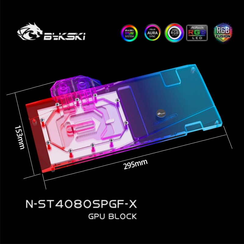 Rtx 4080 Super 16Gb - Bykski N-ST4080SPGF-X GPU Bloğu Zotac GeForce